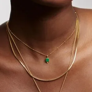 【MISSOMA】Malachite Choker ♪ Lucy Williams Malachite Choker | 18ct Gold Vermeil/Malachite